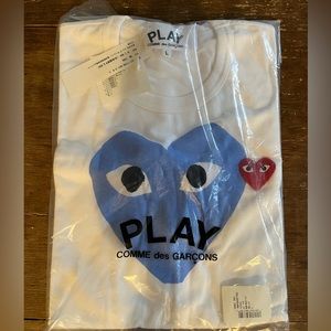 Brand new - Comme de Garçons PLAY Double heart tshirt in Men’s Large